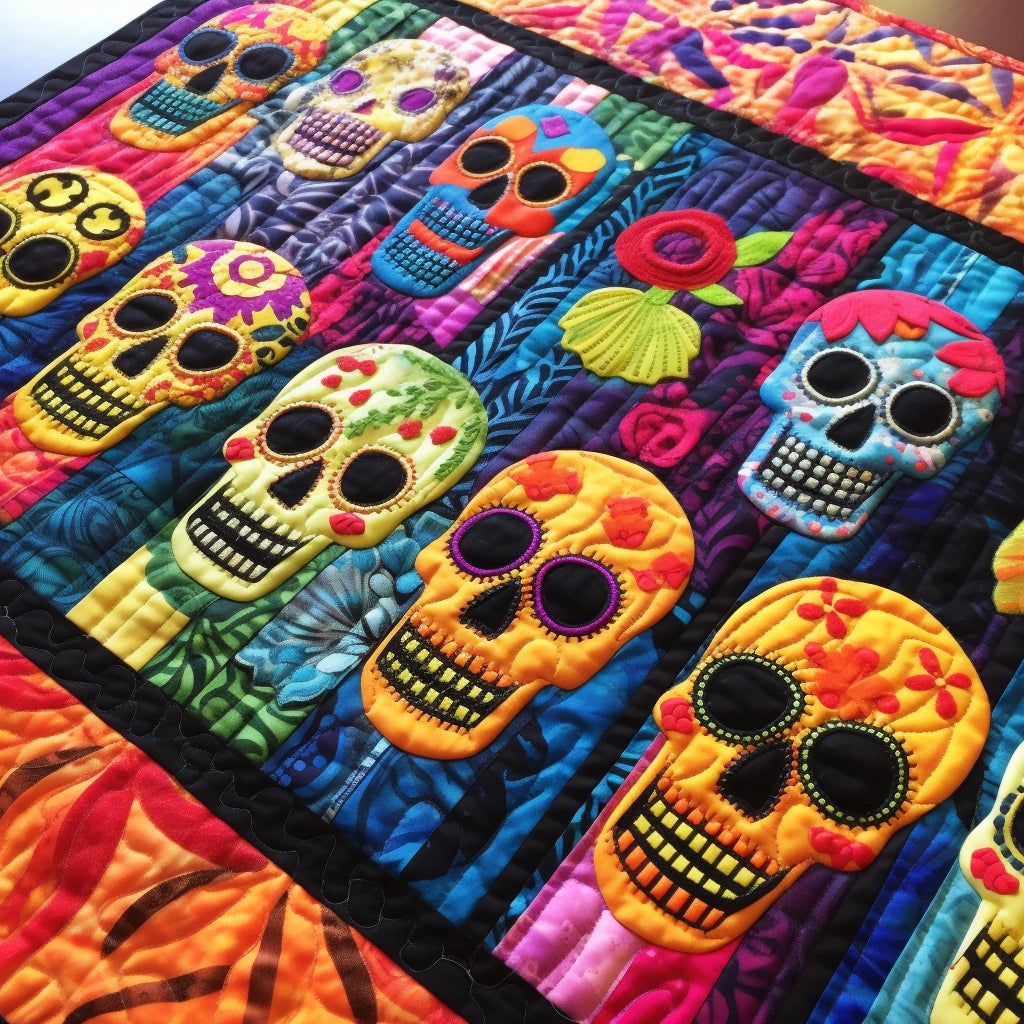 Sugar Skull TAI260224190 Quilted Placemats