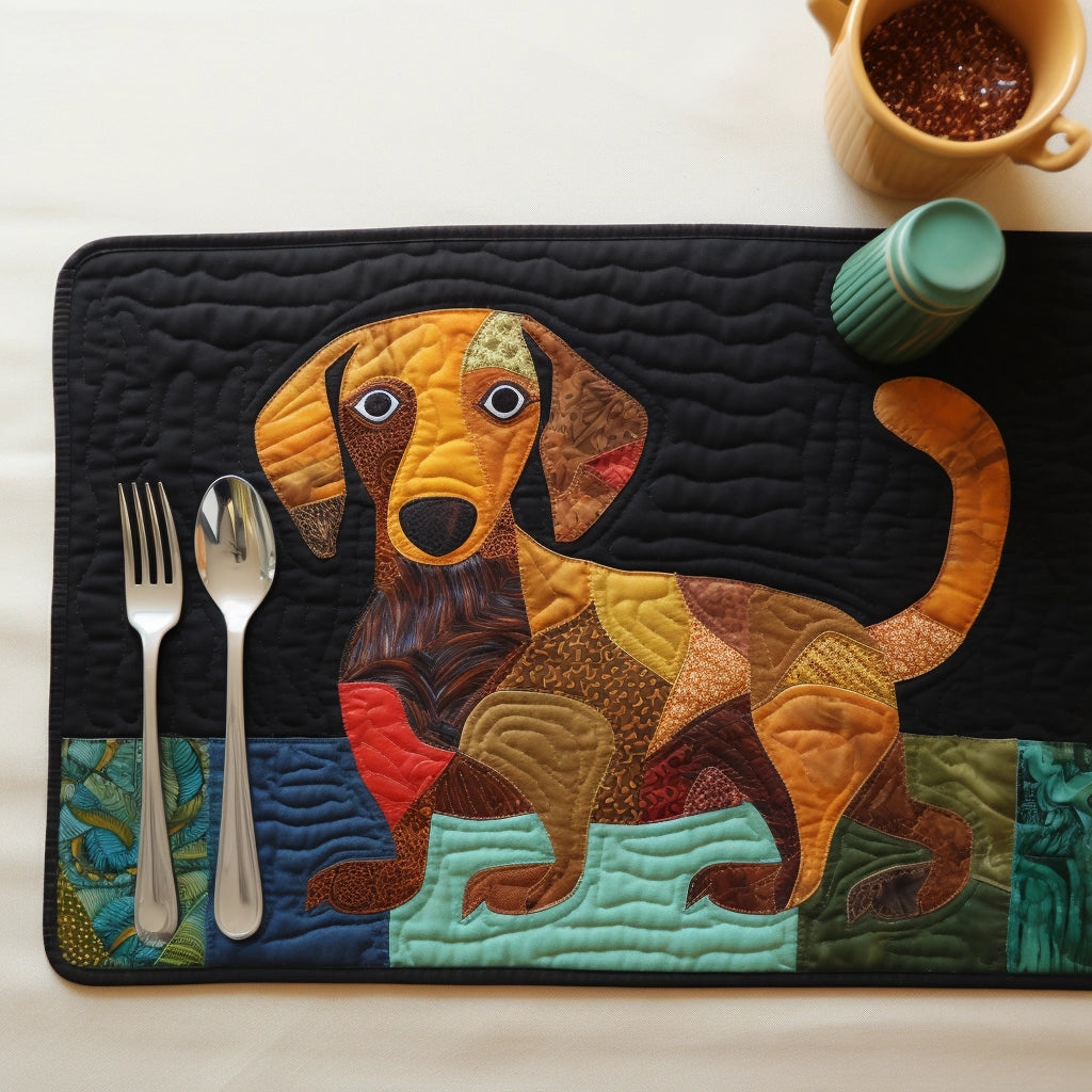 Dachshund TAI040124139 Quilted Placemats