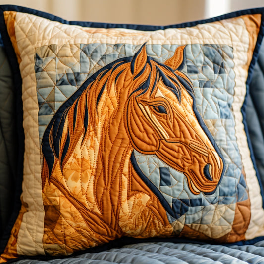 Horse TAI020324274 Quilted Pillow Case