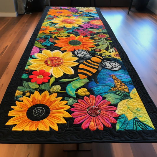 Flower Garden TAI260224350 Quilted Table Runner