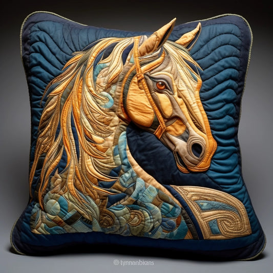 Horse TAI060324036 Quilted Pillow Case