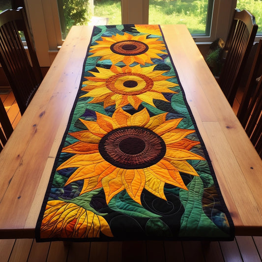 Sunflower TAI04122324 Quilted Table Runner