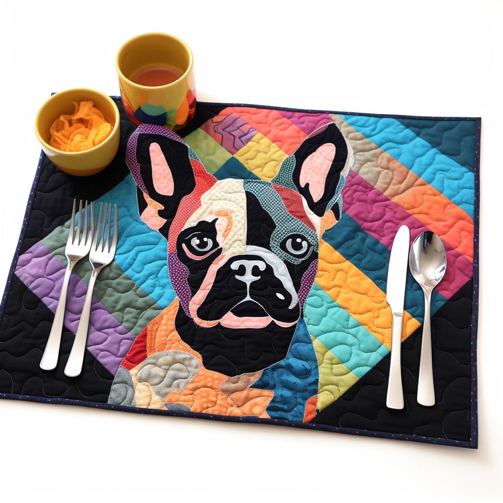 French Bulldog TAI30112301 Quilted Placemats