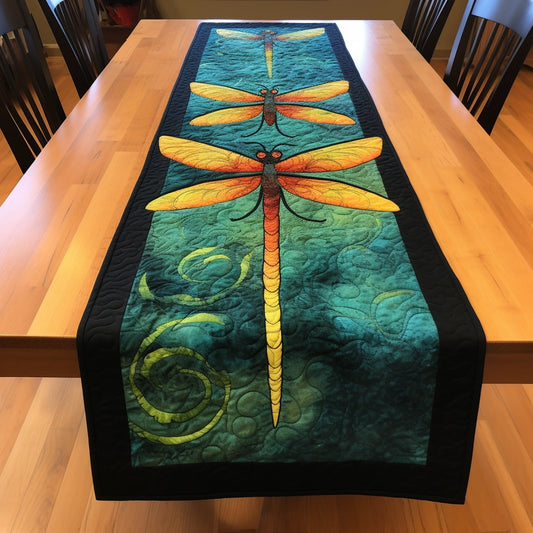 Dragonfly TAI04122312 Quilted Table Runner