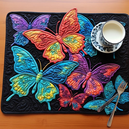 Butterfly TAI30112342 Quilted Placemats