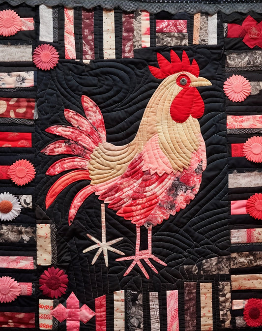 Rooster TAI07122307 Quilt Blanket