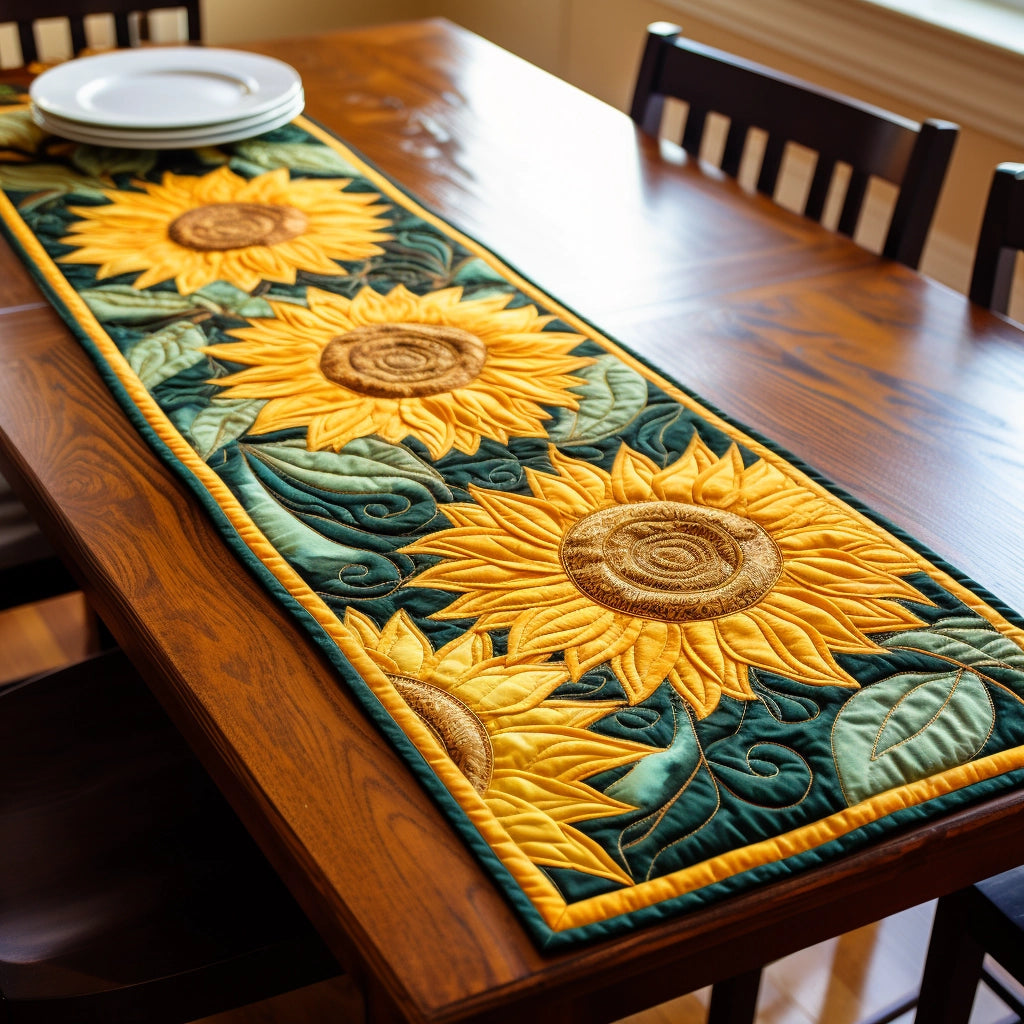 Sunflower TAI261223086 Quilted Table Runner – Charming Favor