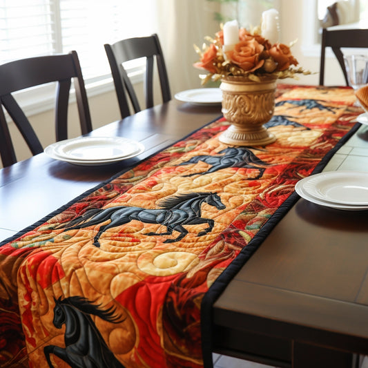 Horse TAI221223213 Quilted Table Runner