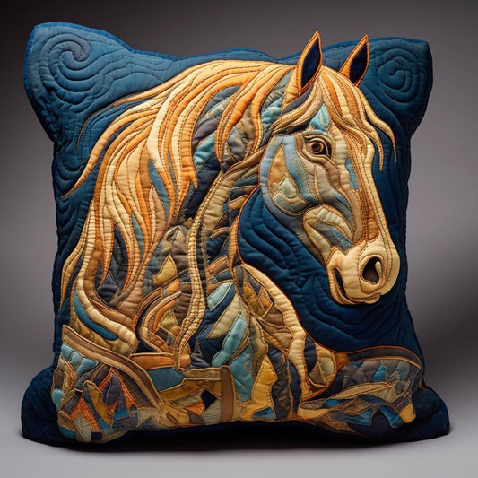 Horse TAI060324125 Quilted Pillow Case