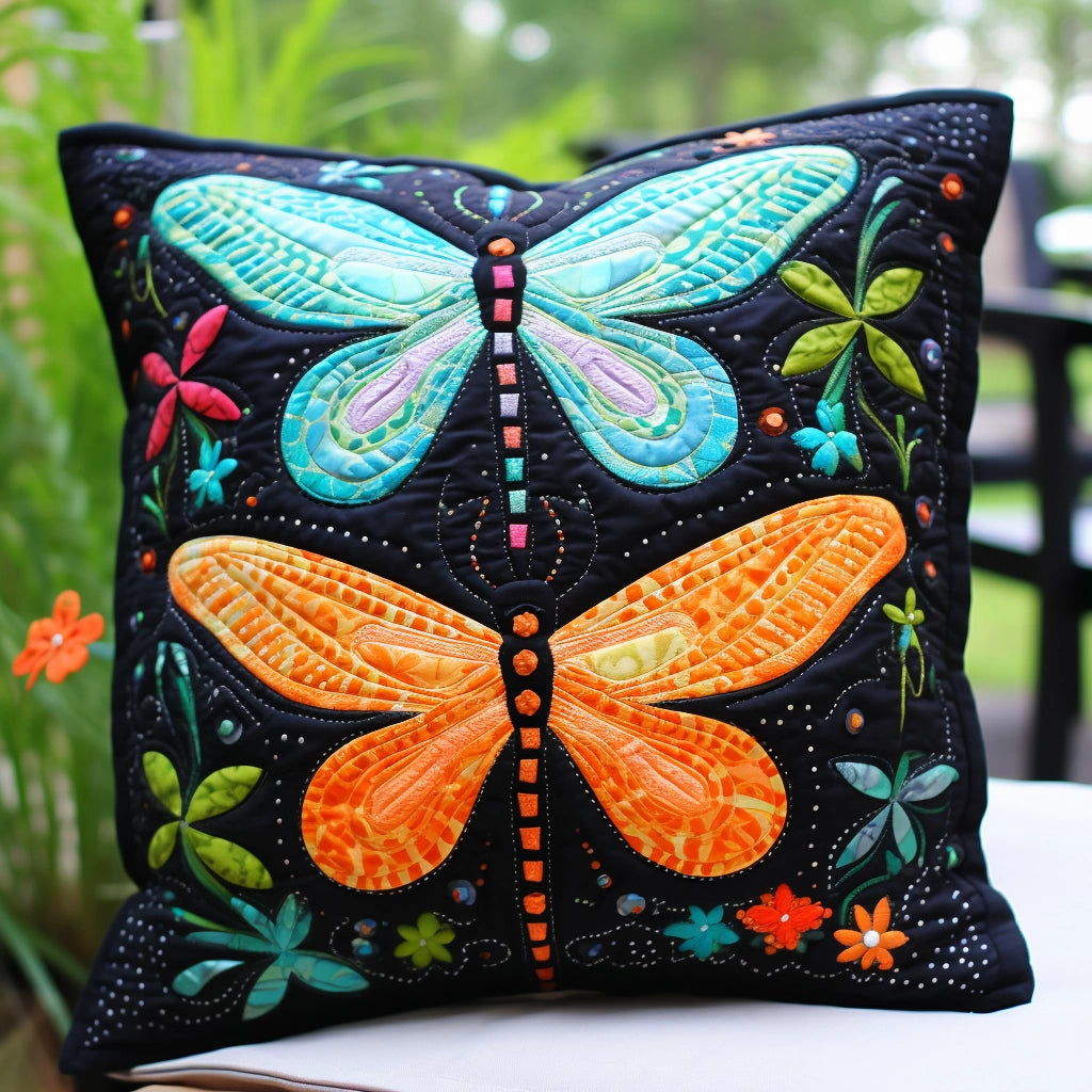 Dragonfly TAI060324100 Quilted Pillow Case