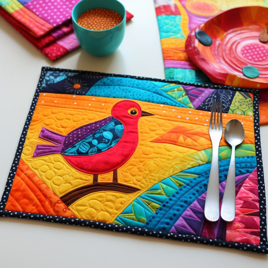 Bird TAI261223180 Quilted Placemats