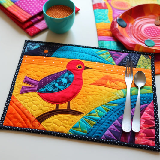 Bird TAI261223180 Quilted Placemats