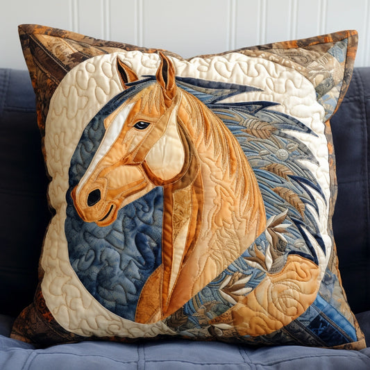 Horse TAI020324278 Quilted Pillow Case