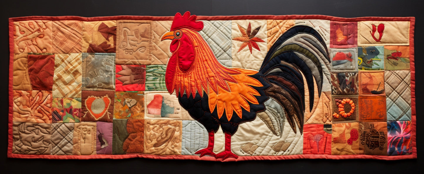 Chicken TAI280224022 Quilted Table Runner