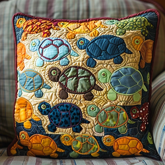 Turtle TAI060324284 Quilted Pillow Case