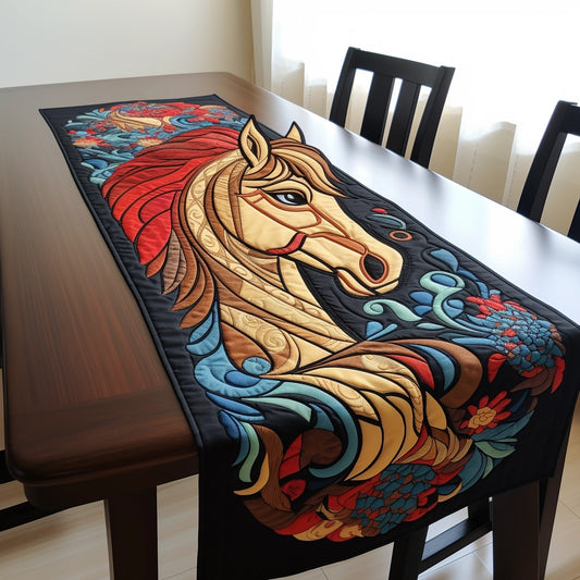 Horse TAI221223203 Quilted Table Runner