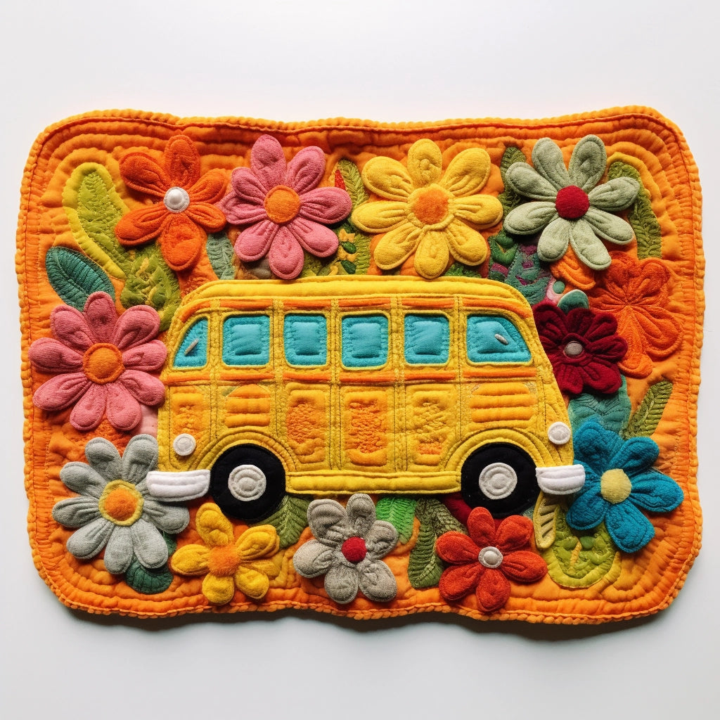 Hippie Caravan TAI040124257 Quilted Placemats