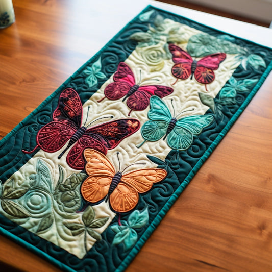 Butterfly TAI13122353 Quilted Table Runner