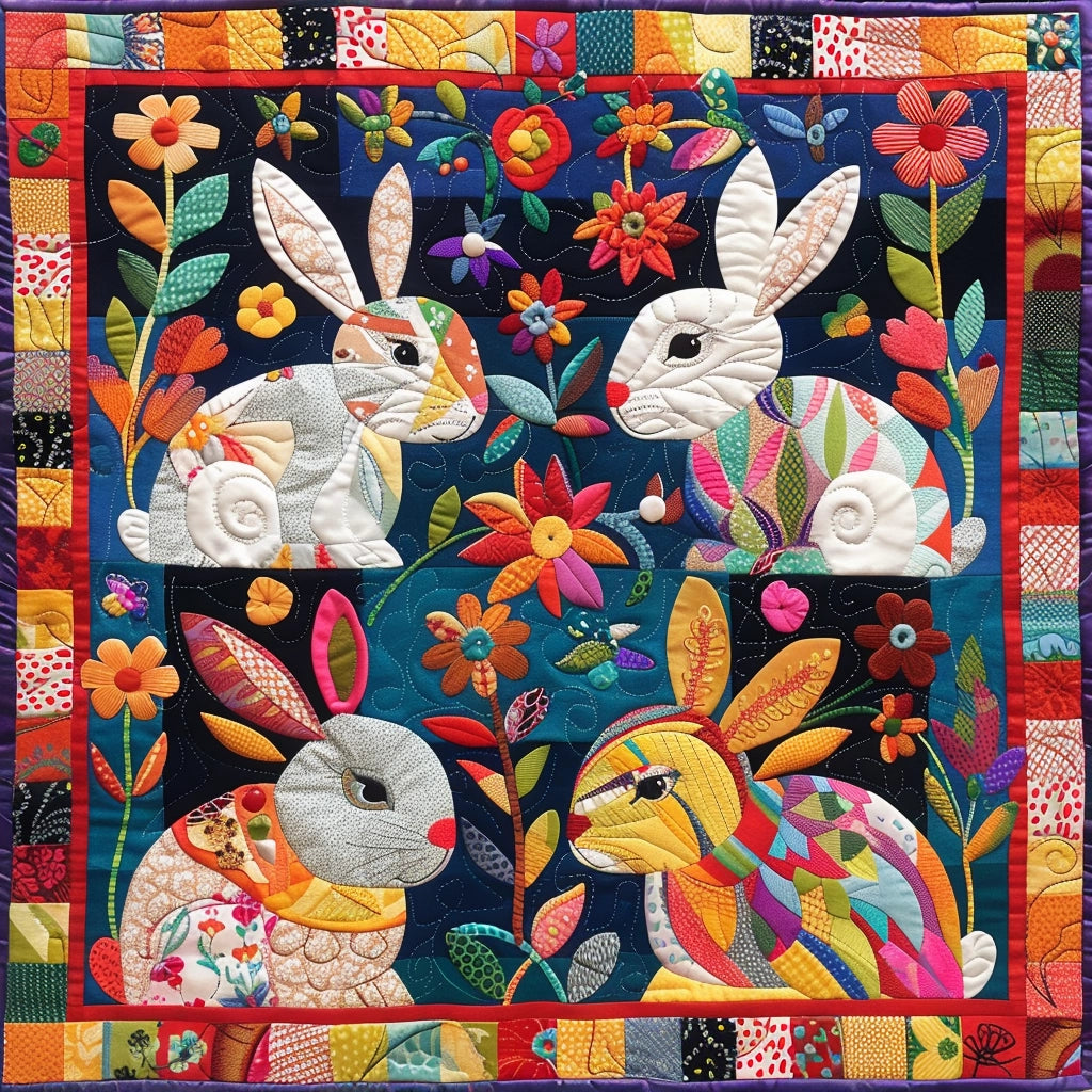 Rabbit TAI060324215 Quilted Placemats