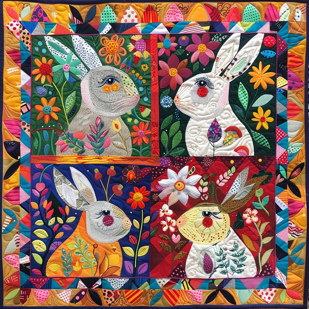 Bunny TAI060324168 Quilted Placemats