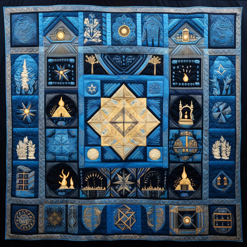 Jewish Hanukkah TAI28122390 Quilt Blanket – Charming Favor