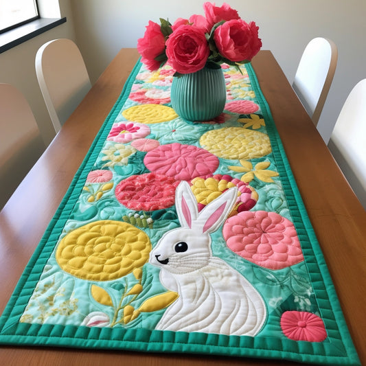 Rabbit TAI260224399 Quilted Table Runner