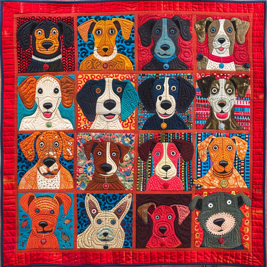 Dogs TAI280224125 Quilt Blanket