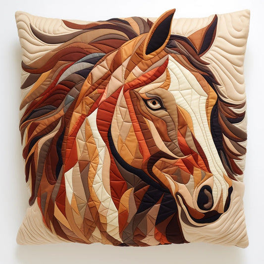 Horse TAI060324121 Quilted Pillow Case