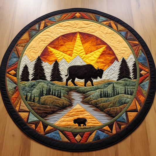 Bison TAI271223267 Quilted Round Mat