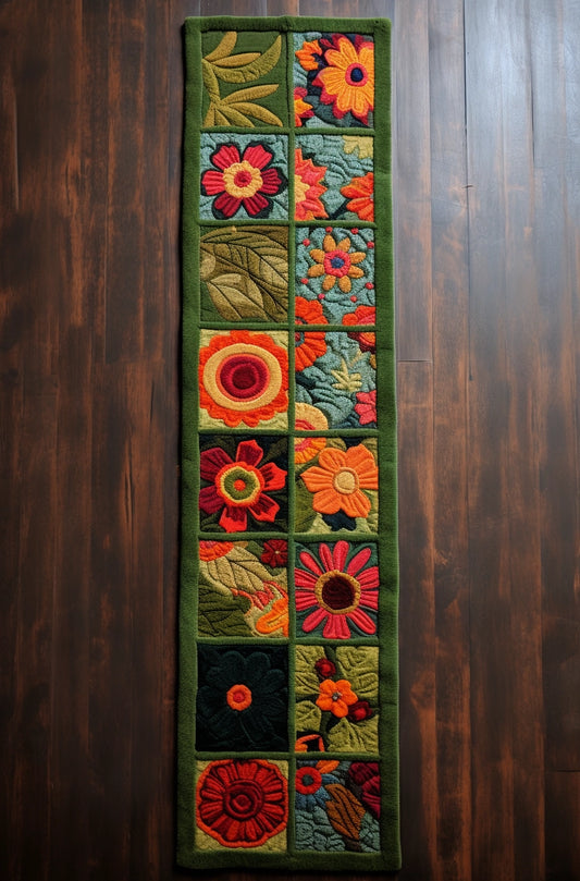 Flower TAI020324030 Quilted Table Runner