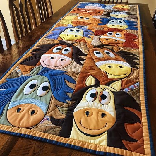 Horse TAI020324061 Quilted Table Runner