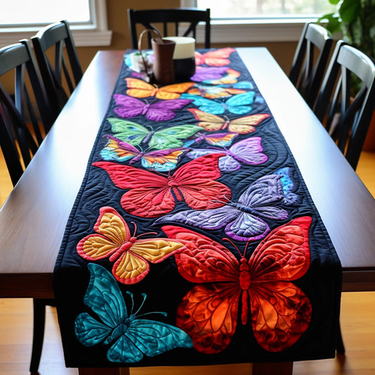 Butterfly TAI221223224 Quilted Table Runner
