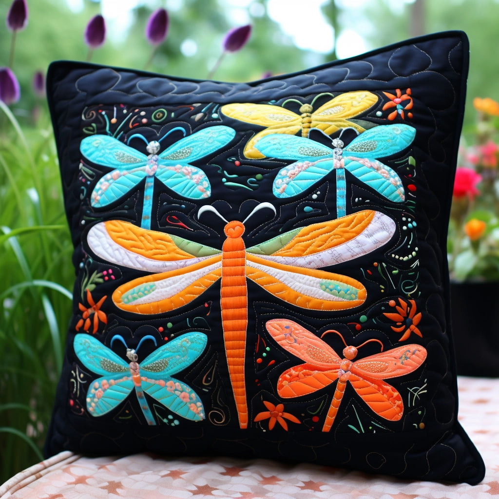 Dragonfly TAI060324099 Quilted Pillow Case