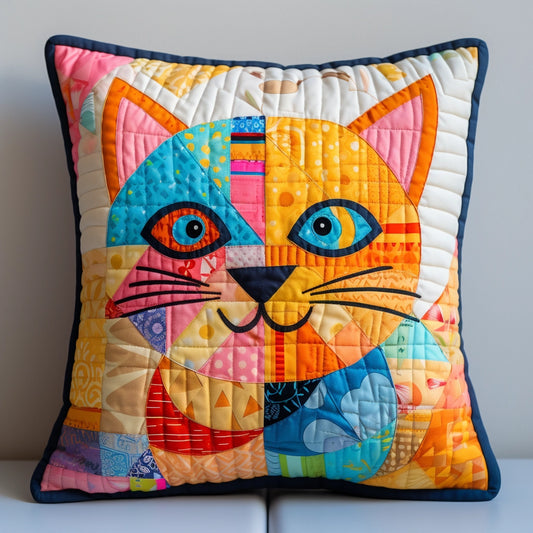 Cat TAI020324280 Quilted Pillow Case