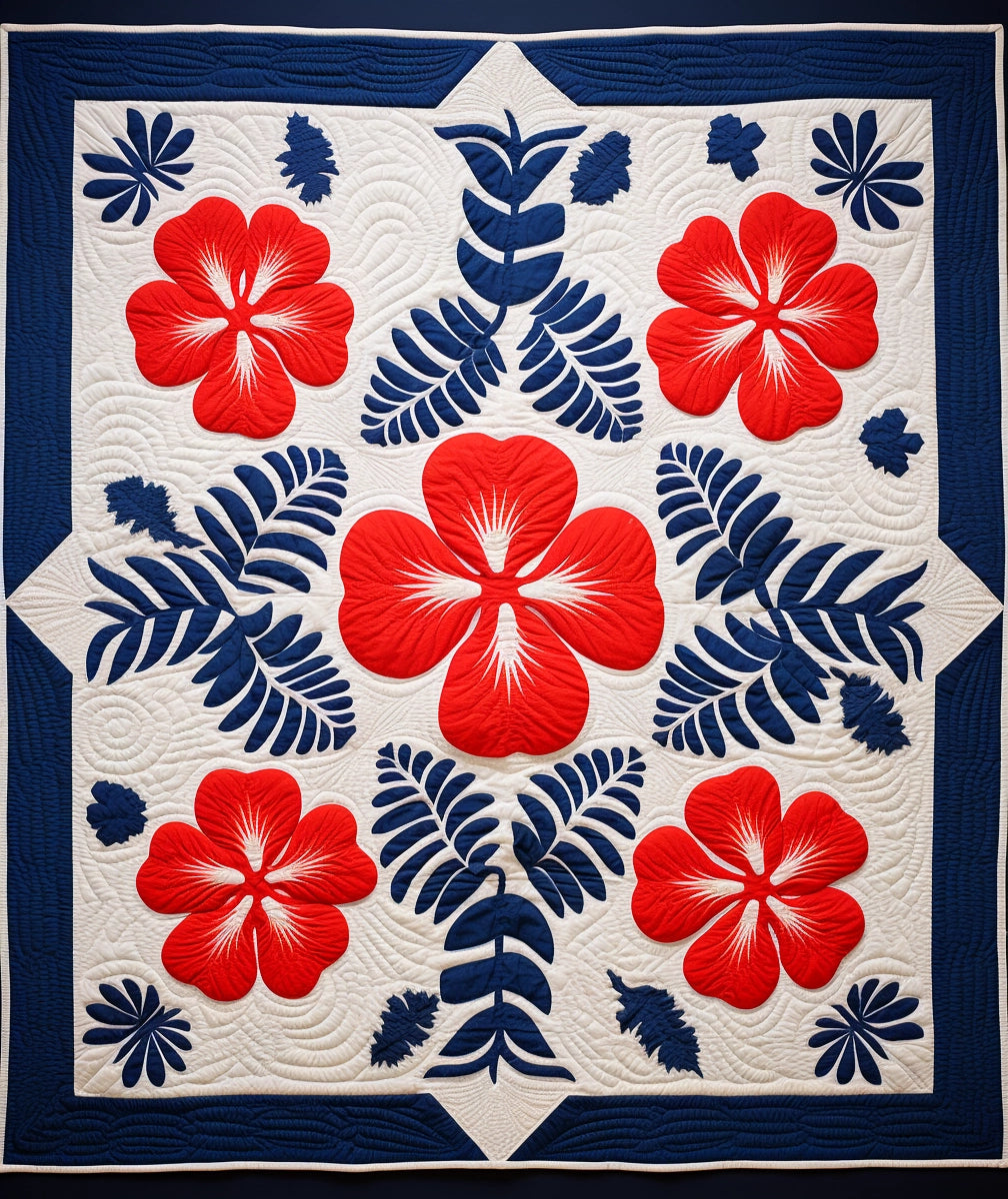 Hawaiian Flower BL911236 Quilt Blanket