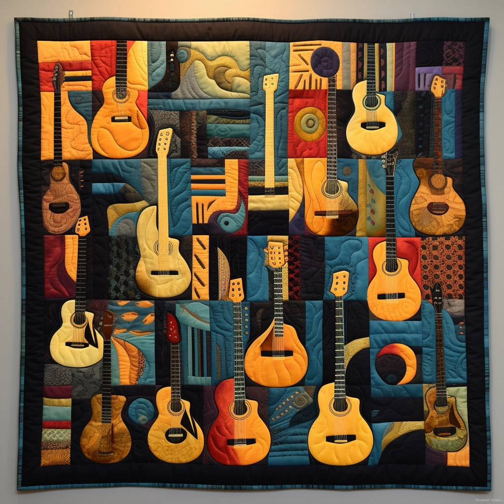 Guitar TAI14112334 Quilt Blanket