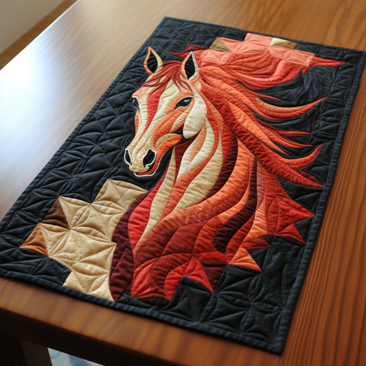 Horse TAI01122319 Quilted Table Runner