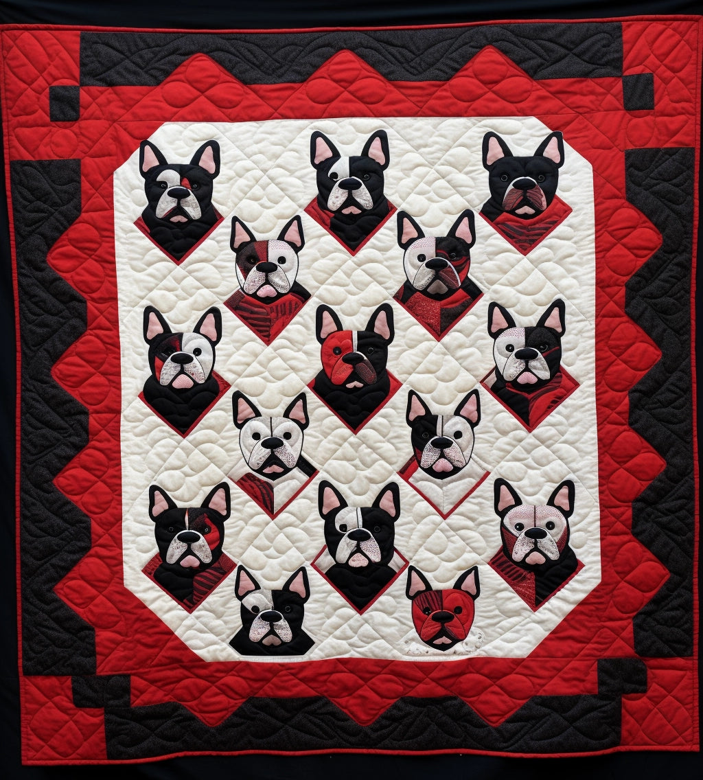 French Bulldog BL11112338 Quilt Blanket