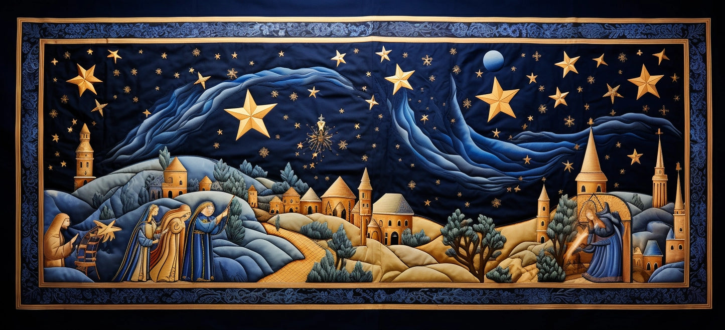 Nativity TAI280224032 Quilted Table Runner