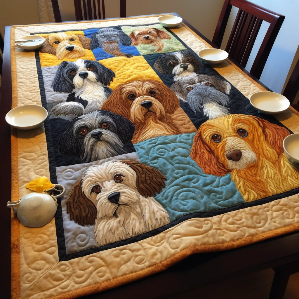 Dog TAI060123099 Quilted Table Runner