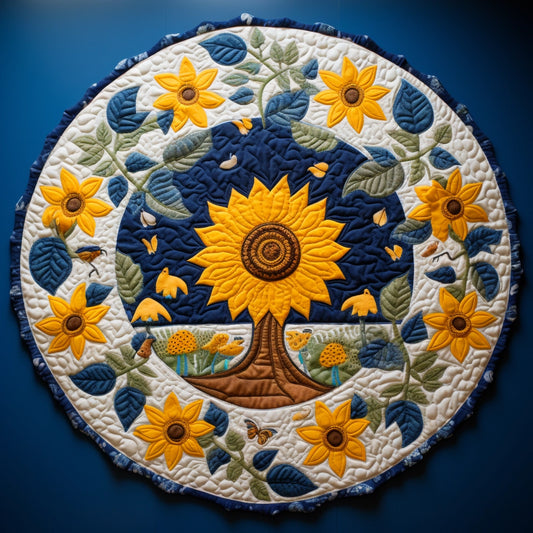 Sunflower TAI221223122 Quilted Round Mat