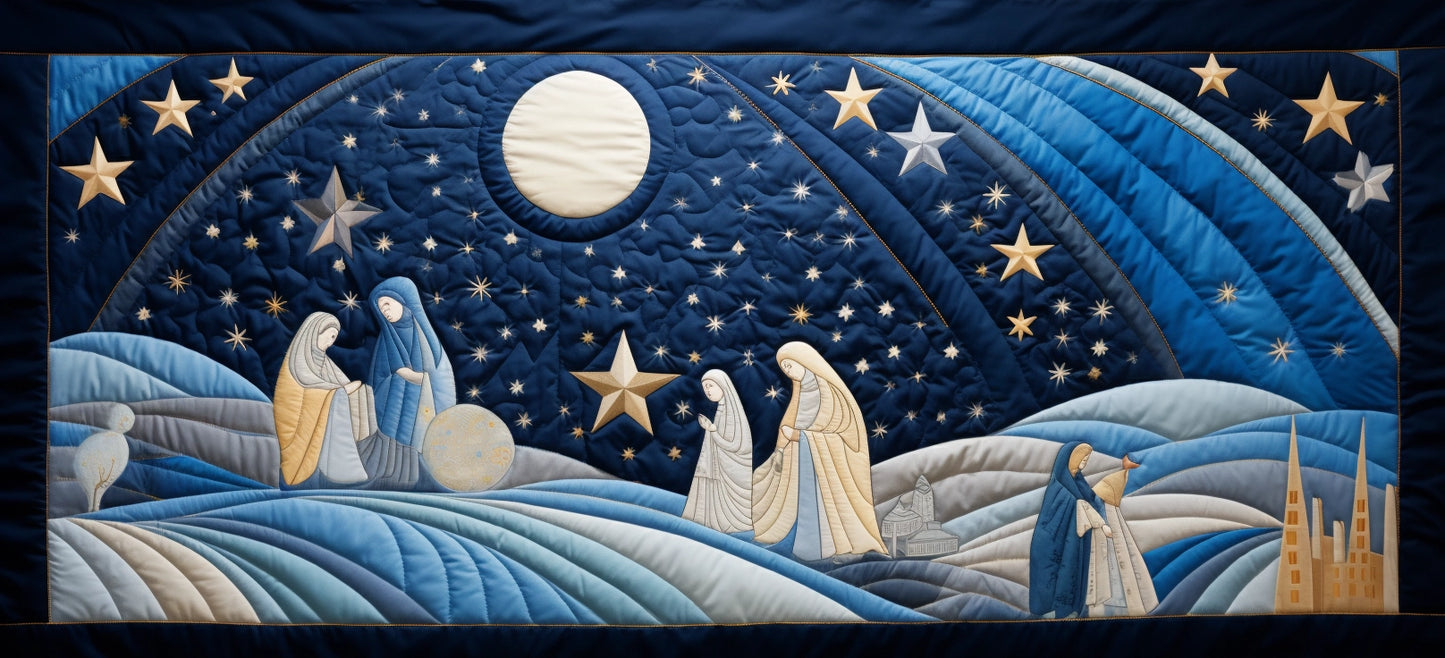 Nativity TAI280224031 Quilted Table Runner