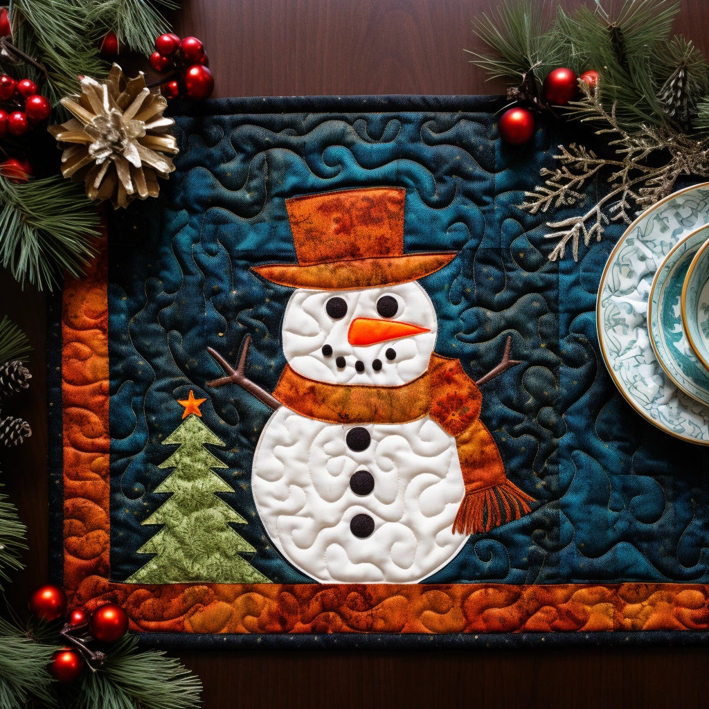 Snowman CLA22112301 Quilted Placemats