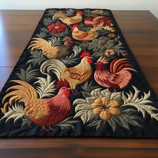 Chicken TAI07122332 Quilted Table Runner