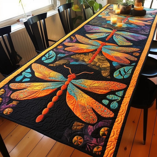 Dragonfly TAI04122313 Quilted Table Runner