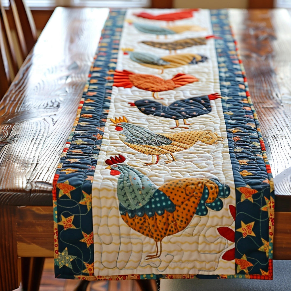 Chicken TAI020324049 Quilted Table Runner