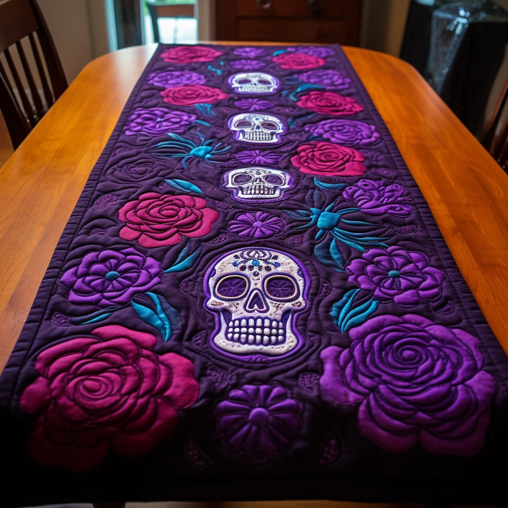 Day Of The Dead TAI260224311 Quilted Table Runner