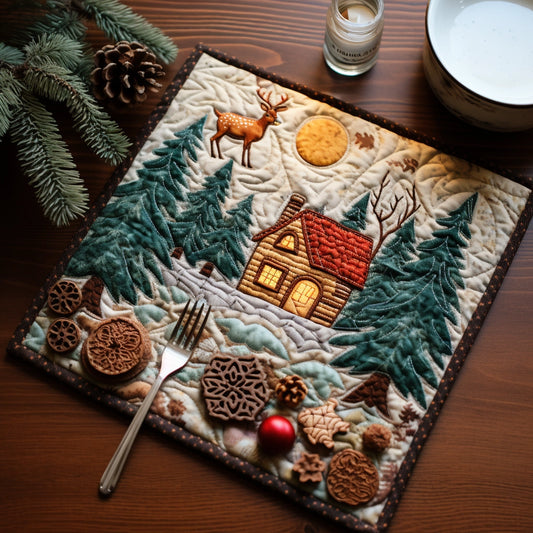 Woodland TAI260224088 Quilted Placemats