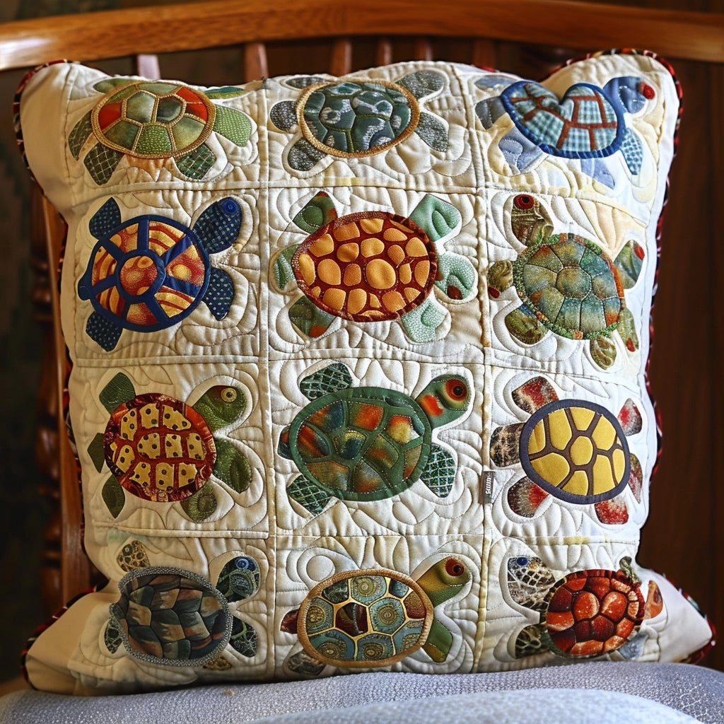 Turtle TAI060324286 Quilted Pillow Case