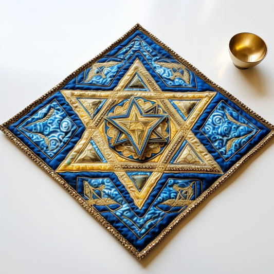 Jewish Star Of David TAI040124350 Quilted Placemats